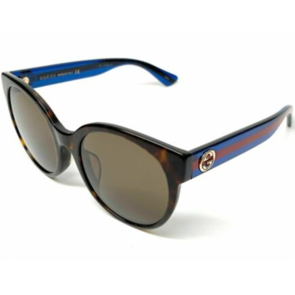 Gucci Women's Havana and Blue Sunglasses!